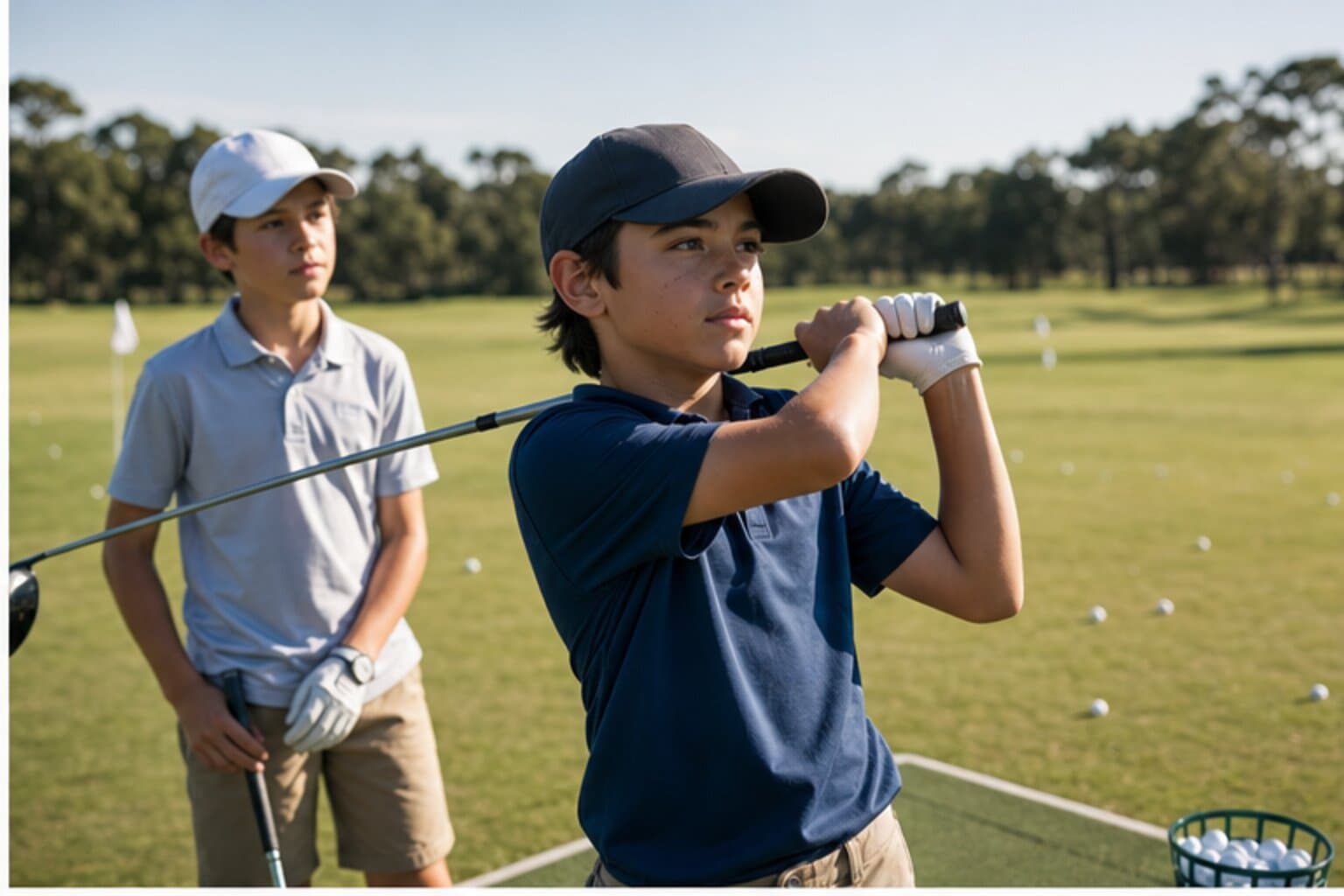 Individual golf instruction in an upscale facility in Tribeca